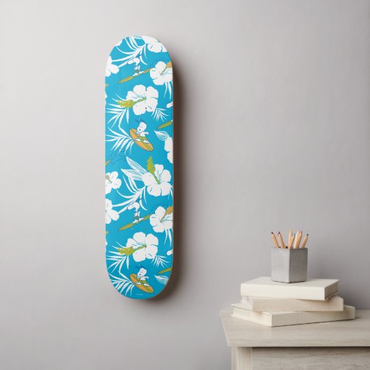 Snoopy Brooklyn Beach Pattern Skateboard (Muurkunst)