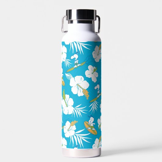 Snoopy Brooklyn Beach Pattern Waterfles (Voorkant)