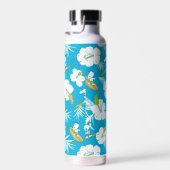 Snoopy Brooklyn Beach Pattern Waterfles (Rechts)
