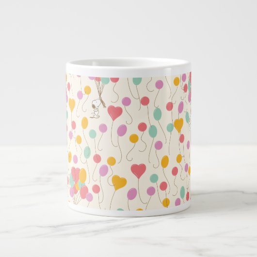 Snoopy Bunches of Balloons Pattern Extra Grote Beker (Voorkant)
