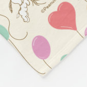 Snoopy Bunches of Balloons Pattern Fleece Deken (Hoek)