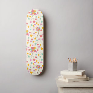 Snoopy Bunches of Balloons Pattern Skateboard