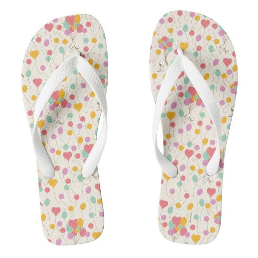 Snoopy Bunches of Balloons Pattern Teenslippers (Voetbed)