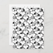 Snoopy Classic Comics Pattern Briefkaart (Voorkant / Achterkant)