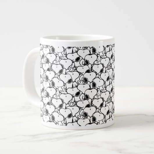 Snoopy Classic Comics Pattern Extra Grote Beker (Voorkant links)