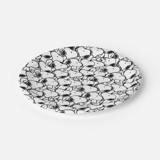 Snoopy Classic Comics Pattern Papieren Bordje (Gekanteld)