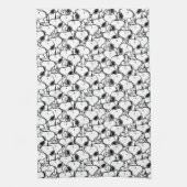 Snoopy Classic Comics Pattern Theedoek (Verticaal)