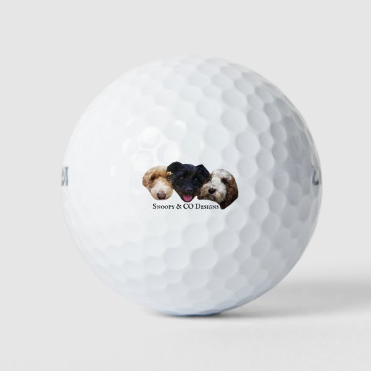 Snoopy & CO Design Logo Golfballen (Voorkant)