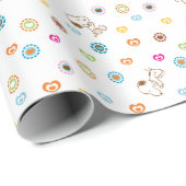 Snoopy Colorful Hearts Patroon Cadeaupapier (Rol Hoek)