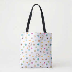 Snoopy Colorful Hearts Patroon Draagtas