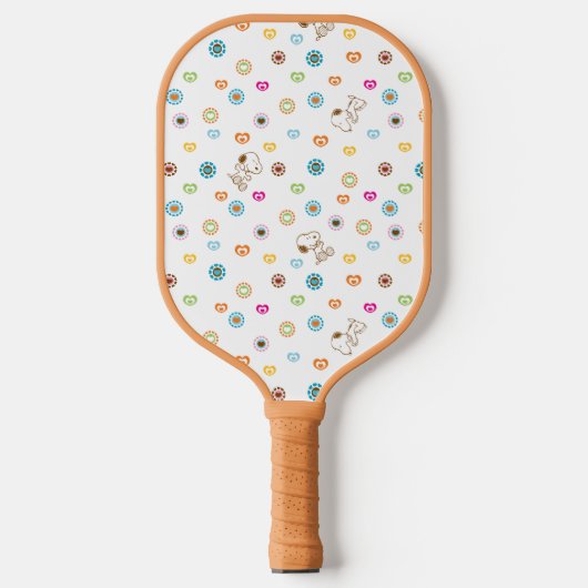 Snoopy Colorful Hearts Patroon Pickleball Paddle (Voorkant)