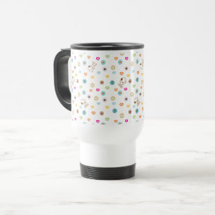 Snoopy Colorful Hearts Patroon Reisbeker