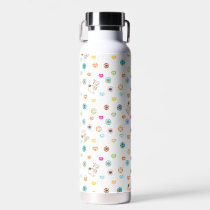 Snoopy Colorful Hearts Patroon Waterfles