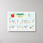 Snoopy & De Bemanning Canvas Afdruk (Voorkant)