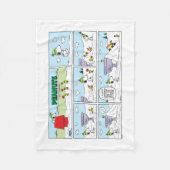 Snoopy & De Bemanning Fleece Deken (Voorkant)