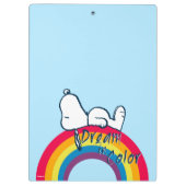 Snoopy | Dream in kleurenregenboog Klembord (Achterkant)