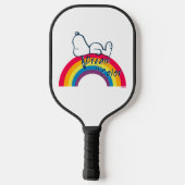 Snoopy | Dream in kleurenregenboog Pickleball Paddle (Achterkant)