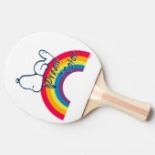 Snoopy | Dream in kleurenregenboog Tafeltennisbatje (Zijkant)