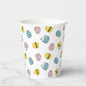 Snoopy Easter Egg Pattern Papieren Bekers (Achterkant)