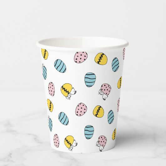 Snoopy Easter Egg Pattern Papieren Bekers (Links)