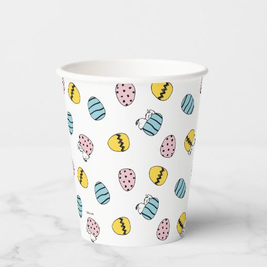 Snoopy Easter Egg Pattern Papieren Bekers (Voorkant)