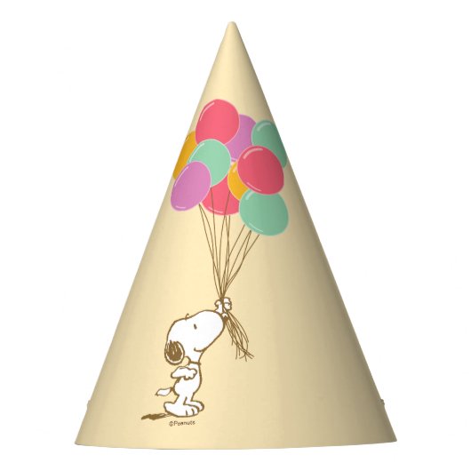 Snoopy en ballonnen feesthoedjes (Voorkant)