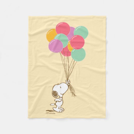 Snoopy en ballonnen Fleece Deken (Voorkant)