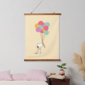 Snoopy en ballonnen hangend wandkleed (Slaapkamer)