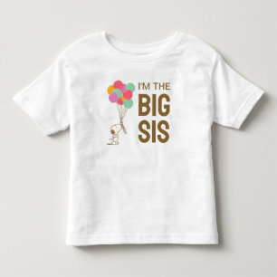 Snoopy en Ballonnen Ik ben de grote zus Kinder Shirts