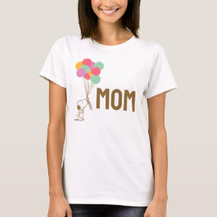 Snoopy en ballonnen   Ik ben de moeder T-shirt