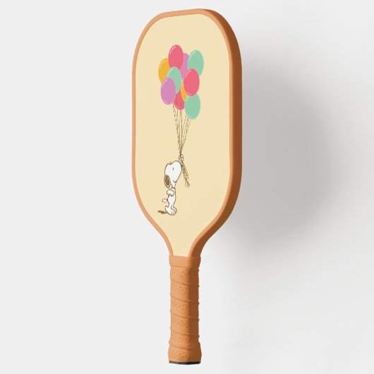 Snoopy en ballonnen pickleball paddle (Links)