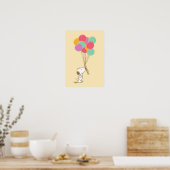 Snoopy en ballonnen poster (Keuken)