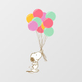Snoopy en ballonnen raamsticker (Vel)