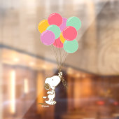 Snoopy en ballonnen raamsticker (Vel 2)