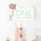 Snoopy en Balloons 1e verjaardag Spandoek (Insitu)