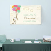 Snoopy en Balloons Birthday Spandoek (Beurs)