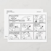 Snoopy en Charlie Brown | Engelse muffin Briefkaart (Voorkant / Achterkant)