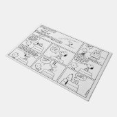 Snoopy en Charlie Brown | Engelse muffin Deurmat (Schuin)