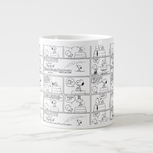 Snoopy en Charlie Brown | Engelse muffin Extra Grote Beker (Voorkant)