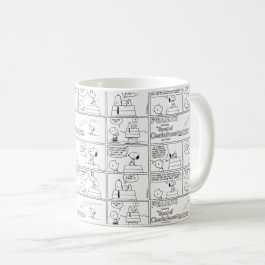 Snoopy en Charlie Brown | Engelse muffin Koffiemok (Voorkant rechts)