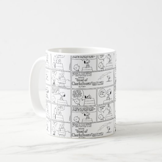 Snoopy en Charlie Brown | Engelse muffin Koffiemok (Voorkant links)