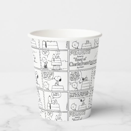 Snoopy en Charlie Brown | Engelse muffin Papieren Bekers (Voorkant)
