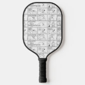 Snoopy en Charlie Brown | Engelse muffin Pickleball Paddle (Voorkant)