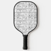 Snoopy en Charlie Brown | Engelse muffin Pickleball Paddle (Achterkant)