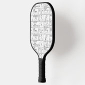 Snoopy en Charlie Brown | Engelse muffin Pickleball Paddle (Links)