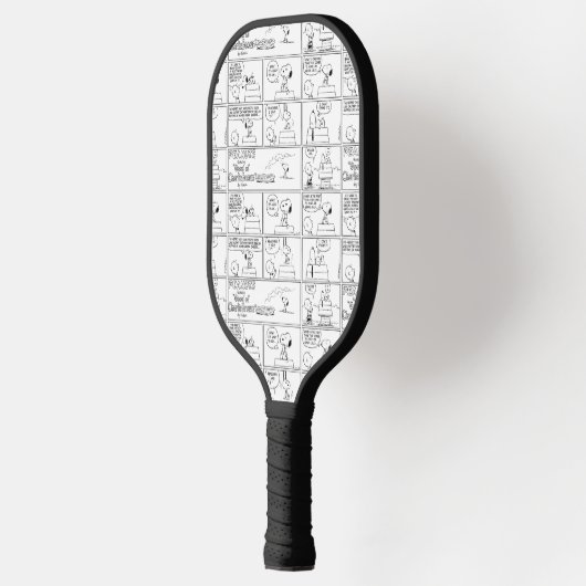 Snoopy en Charlie Brown | Engelse muffin Pickleball Paddle (Links)