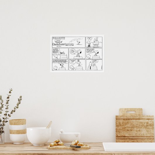 Snoopy en Charlie Brown | Engelse muffin Poster (Keuken)