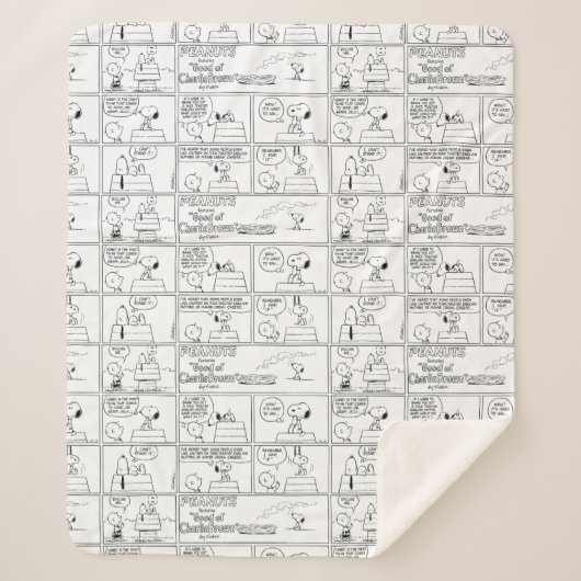 Snoopy en Charlie Brown | Engelse muffin Sherpa Deken (Voorkant)
