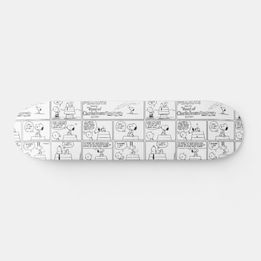 Snoopy en Charlie Brown | Engelse muffin Skateboard (Horizontaal)