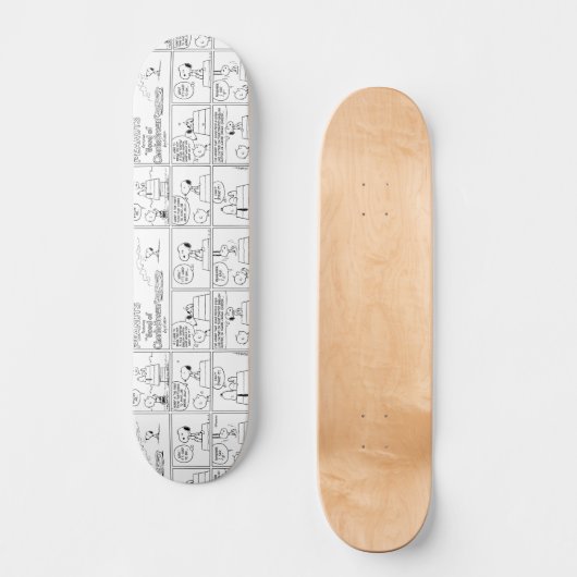 Snoopy en Charlie Brown | Engelse muffin Skateboard (Voorkant)